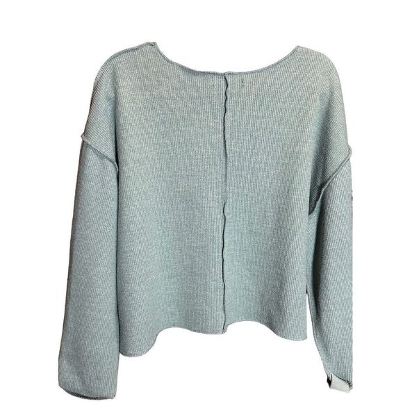 Urban Outfitters Jax Inside Out Notch Neck Sweater Sz M oversized relaxed fit Se - Picture 6 of 11